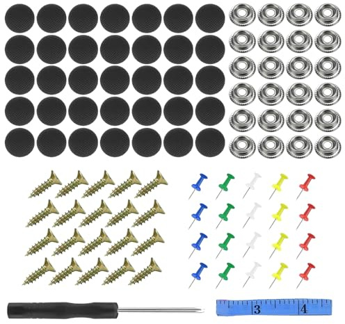 65Pcs Kit Riparazione Cielo Auto, Vite Per Riparazione Tetto Auto, Rivetti per Riparazione Tetto Auto, Universali Riparazione Rivetti Pulsante con Vite, Ripara Cielo Auto Set Riparazione Cielo Auto
