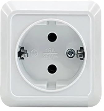 Presa elettrica standard tedesca UE, adattatore per europea da viaggio | Prese adattatrici CA 250 V Germania Francia,Convertitore da viaggio professionale antipolvere impermeabile in rame 16A