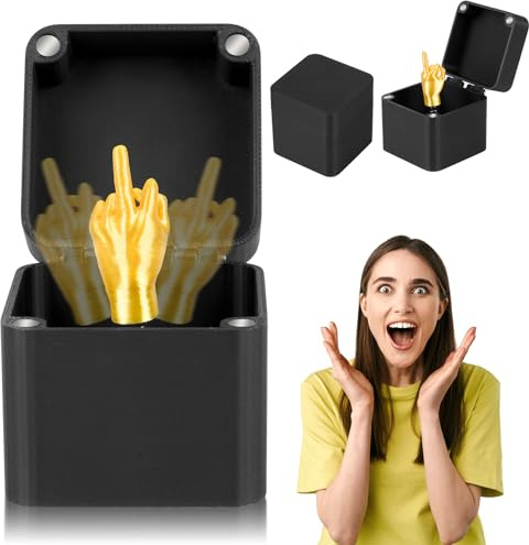AYESY Middle Finger Gifts, Hilarious Middle Finger Gift Box for Men & Women | Perfect Adult Prank Pop Up Gift for Office Desk & Home Decor