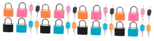 SOLUSTRE 16stücke Vorhängeschloss Bunte Schlüssel-padlocks Für Sportlockers Und Rucksäcke Leicht Tragbar Und Rostfrei