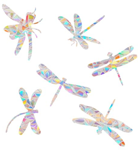 Ciieeo 6piezas Pegatinas Anticolisión Para Ventana Decoración De Hogar Protección Para Aves