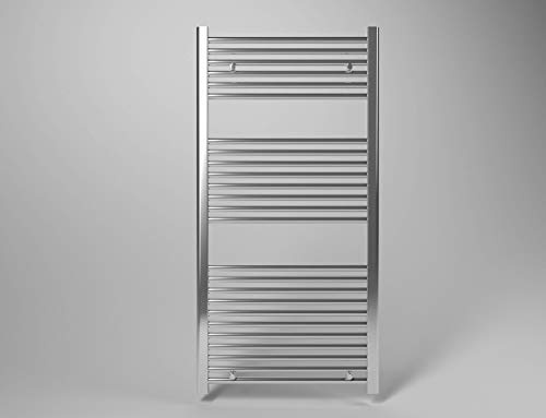 Scaldasalviette termoarredo 150x60 cm (int.55) cromato da bagno tubi dritti ROY