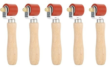 GNURBDILFO 5X Rullo di Pressione Manuale, Rullo di Pressione nel Silicone da 28 mm Rolle per PVC / / EPDM Strumenti per Coperture Strumenti per Pavimenti Strumento per Saldatura