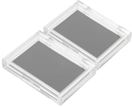 VICASKY Magnetische Make up Palette 2 Stück Transparent As Kunststoff Vielseitiger Lidschatten Und Lippenstift Organizer Für Reise Und Alltag