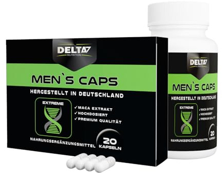 Men's Caps | BOOST FORMEL | Strake Rezeptur| Inhalt 20 Kapseln