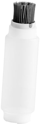 KESOTO Squeeze Bottle Con Pennello in Silicone per Imbastire, Dispenser per Olio per Alimenti, Biberon Cucina in Plastica per Campeggio, Picnic, Grigliate, Barbecue in Giardino, 16 Once 480 Ml