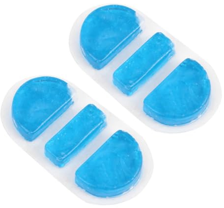 Gel Eisbeutel 2 Stück aus Tpu für Verletzungen und Reisen Blau | Kühlkompressen für Nase, Handliche Größe, Bequem zu Verwenden, für Nasenbluten und Pflege