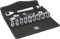 Wera 8100 SB 1 Zyklop Metal Switch Set, with Holding Function sockets, 3/8 Drive, 13pc, 05003785001 , Black
