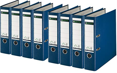 Leitz 1010 Qualitäts-Ordner Plastik breit, mit patentierter 180º-Präzisionsmechanik 8er Pack