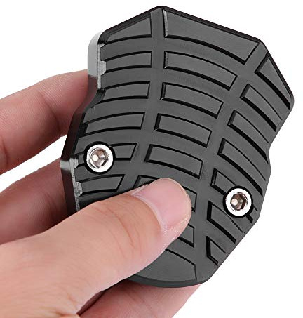 Aramox Universal Motorradständer-Verlängerungsplatte, Rutschfestes Seitenständerpolster für Motorrad, Schwarz | Rutschfeste Vergrößerungsplatte, kompatibel mit Modell 155300, verbesserte Stabilität auf weichem Boden