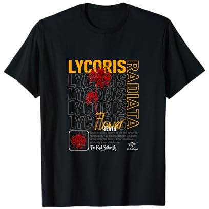 Lily araignée rouge ou Lycoris Radiata en style harajuku T-Shirt