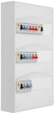 EATON - Tableau 3 rangées pré-équipé 4 inter. diff. 40A + 13 disjoncteurs