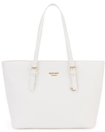 Princely London Shopper Beverly - Premium Handtasche Damen - Geräumige Shopper-Tasche mit Reißverschluss & Innenfächern