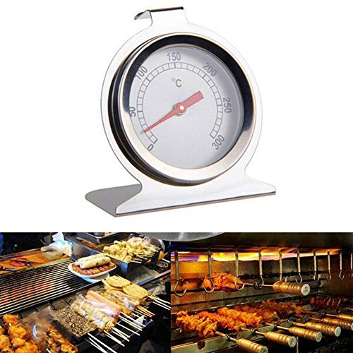 LQQDREX Oven Thermometer for Gas Oven, Instant Read Stainless Steel Oven Thermometer, Kitchen Cooking Thermomete Oventemperature, for Kitchen Cooking Baking