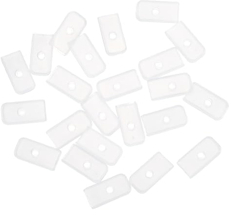 QUARKZMAN 40pz Tappi di Estremità in Silicone 6mm Tappo in Silicone Bianco | Adatto per Stecche Poliestere per Corsetti Cucito, per Abito Sposa, Abito Sposa