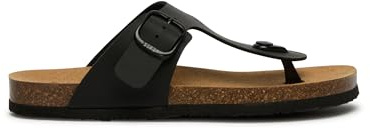 Scholl Jackie, Sandali Donna, Infradito, Nero, 40 EU