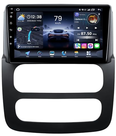 Car Radio for Dodge Ram 1500 2500 3500 2002 2003 2004 2005 9 Inch 1280x800 Touchscreen Upgrade Bluetooth 5.0 Wireless CarPlay/Android Auto 5GWiFi GPS FM/RDS 1080P Backup Camera