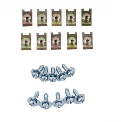 Fastener Set 10 Screws with Sheet Metal Nuts Ideal for Underbody Use on For BMWs, For Opels & For Fords
