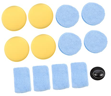 Alipis 13pièces Tampon De Polissage Pour Voiture Brosse De Cirage Manuelle Brosse Éponge Pour Voiture Tampon De Nettoyage Éponge Accessoires De Nettoyage Pour