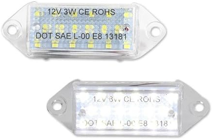 Vvhabpm LED Numero Luce Targa Per Mitsubishi Lancer Evolution X 2001 2002 2003 2004 2005 2006-2017 Gruppo Luci Targa A LED Bianco Xeno 3W 8341A099 MB623967(WHITE)