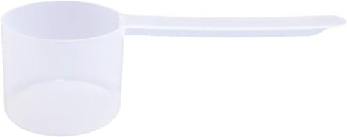 Plastic Measuring Scoop, 4 Tablespoon (63 cc | 63mL) Long Handle Spoons for Powders, Granules, Coffee, Pet Food, Baking Supplies, Protein and Other Dry Goods, BPA Free (Set of 1)