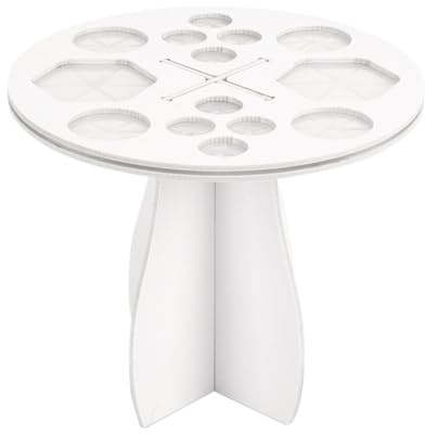 LIXSAZSE Support de séchage pour pinceaux de Maquillage Support séchage pour pinceaux Peinture pour bâtons et brosses sèches à 14 Trous Porte-pinceaux Maquillage Porte-Brosse à Ongles