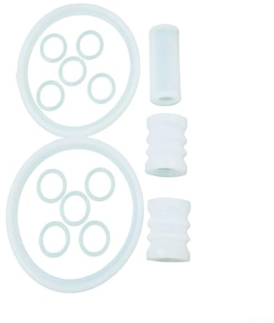 Besttoolifes Juego de tubos de sellado de anillo de goma para máquinas de helado de servicio suave, compatible con Yikafu YKF, COOCO, Xu Zhong y Hao Bo, kit de juntas tóricas blancas de 15 piezas para