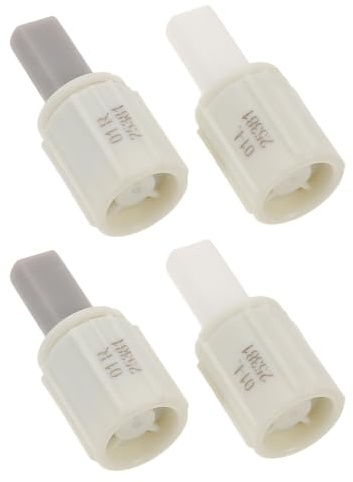 Cabilock Kit Ammortizzatori Sedile Wc Chiusura Ammortizzata 4 Pezzi Connettori Cerniera in Plastica Bianca Sostituzione Facile e Silenziosa per Sedili Bagno Adatti a Uso Familiare
