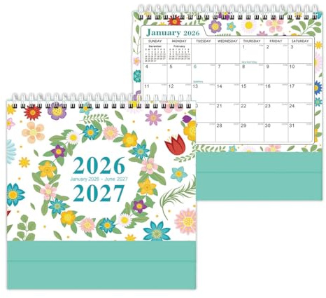 GHPKOTW 1 Pezzo Calendario da Tavolo 2026, Calendario da Tavolo 2026 Planner mensile Neutro,Ideale per Segnare Appuntamenti Impegni, Scuola, Ufficio