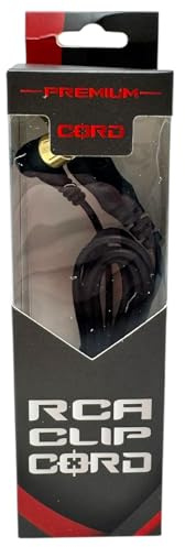 INKgrafiX AVA 2026 - Cavo per tatuaggi RCA CLIPCORD nero – spina dorata – tedesco – qualità professionale – nuovo – silicone morbido extra leggero – nero