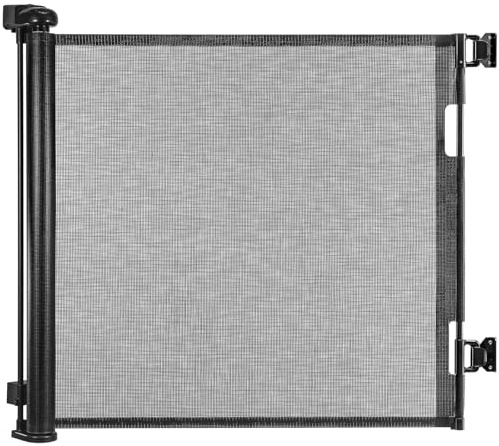 PetHot Treppenschutzgitter & Türschutzgitter Ausziehbar, türgitter für Babys, Hunde & Katzen – Sicherheitsabsperrgitter für Treppen, Türen, Innen & Außenbereic (Schwarz, 180CM)