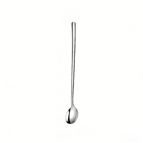 QIALAI Long Handle Stirring Spoon 1 PC, 9.3-Inch 304 Stainless Steel Spoon for Coffee, Tea, Cocktail & Drinks, Mirror Polished Bar Spoon with Comfortable Grip (23.5cm)