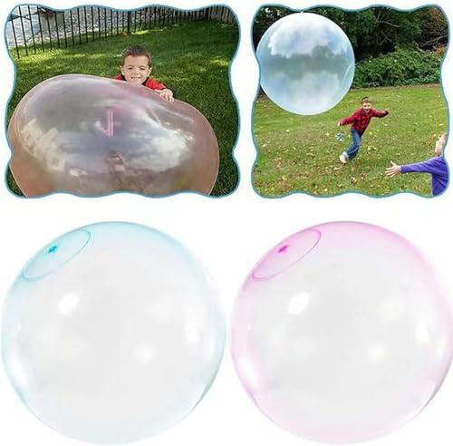 119 cm gigantisk bubbelboll för vuxna uppblåsbar rolig boll vatteninjektion bubbelboll strand pool boll