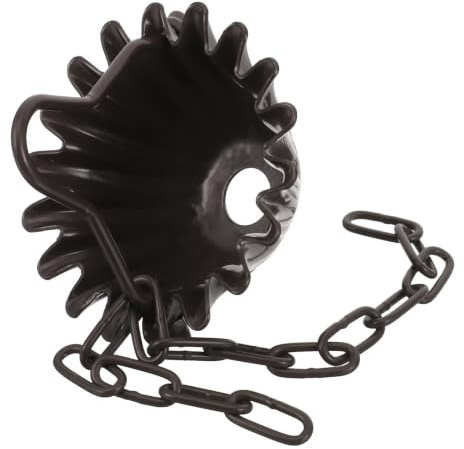 ULTECHNOVO Catena della Pioggia in Lega di Alluminio Resistente per Grondaie Decorazione da Giardino e Veranda con Design Drenante Antischizzo Sostituzione Elegante per Scoli Esterni
