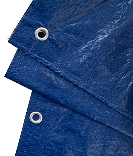 GardenMate Telone Protettivo 3 m x 6 m UNIVERSAL Consistenza Tessuto 90 g/m² – Colore Blu/Verde – Copertura – Telone Protettivo per Barche