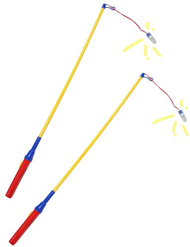 alles-meine.de GmbH 3 Stück Laternenstäbe - elektrisch für Batterie - z. B. für Lampions & Laternen - 50 cm - Laternenumzug - Mädchen Jungen/Kinder - Papierlaterne - Teleskop..