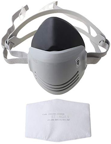 Máscara antipolvo de gas para soldar, cartucho de pulverización de pintura caliente