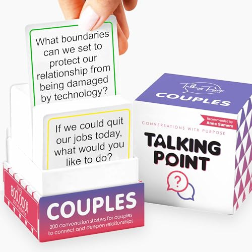200 Couples Conversation Cards - Dating Card Game for Adults - Enjoy Better Relationships and Deeper Intimacy - Fun Game for Date Night, Valentine's Day