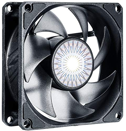 Cooler Master SickleFlow 80 Ventilador de Caja: 80 mm, Aspas Air Balance Mejoradas, 30 CFM, 2.75 mmH2O, 6 a 25 dBA, 4-Pin PWM, Sin LED, Negro