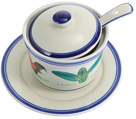 TOPBATHY Japanische Suppentassen Eintopftopf Porzellan Franz?sisch Zwiebelsuppe Schüssel Keramik Nudel Suppe Reisschüssel Dampfbecher für Suppentopf K?lte Suppenschüssel Mit Untertasse