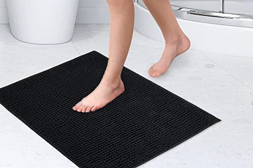 Emma Barclay Noodle Tapis de Bain antidérapant Doux au Toucher Noir 40 x 60 cm