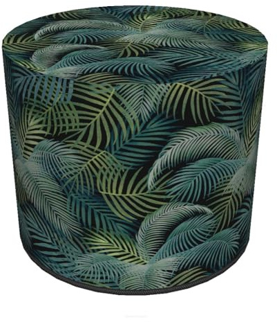 Bertoni Hocker Sitzhocker Pouf für Balkon & Garten Puff Codura Wetterfest 40 x 40 cm Garten Sitzsack Outdoor & Indoor Runder Sitzpouf mit abnehmbarem Bezug Waschbar Mallorca