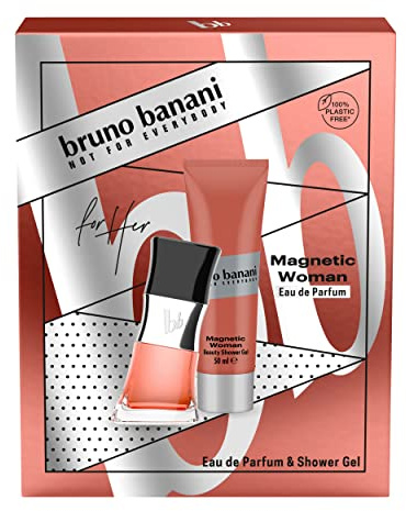 bruno banani Geschenkpackung MAGNETIC Woman Eau de Parfum 30ml + Duschgel 50ml