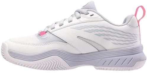 K-Swiss Performance Women's Speedex Padel Tennis Shoes, White/Arctic ICE/NEON Pink, 5 UK