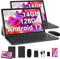 2024 Newest Tablet 10 Pulgadas 14GB RAM + 128GB ROM (1TB TF), Android 13 5G + 2.4G WiFi, Octa-Cores 2.0Ghz, GPS, BT 5.0, 8MP + 5MP, Type C, OTG, Cast, Tablet PC con Funda, Teclado e Ratón - Negro