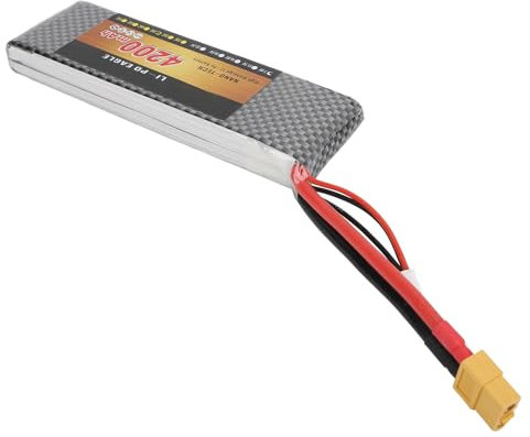 Alomejor RC-Spielzeug-Akku, 4200 MAh, 35 C Entladungsrate, Akku für RC-Flugzeuge, Hubschrauber, Quadrocopter mit XT60-Stecker