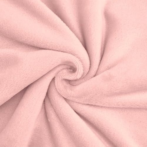 Wellness Fleece Stoff, kuschelig weicher Fleecestoff zum Nähen, hellrosa (Länge am Stück: ab 50cm / Breite: 150cm)