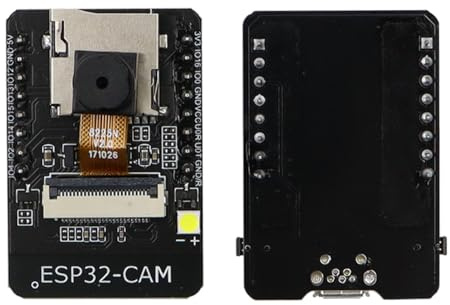 DollaTek ESP32 CAM development board, ESP32 CAM MB WiFi/Bluetooth development board DC 5V dual-core development board with OV2640 camera TF card module, micro USB port, compatible with Arduino