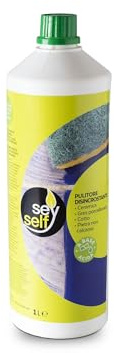 Seyself Pulitore Disincrostante Ultra Pulente, pulitore acido per uso interno ed esterno. Rimuove macchie dopoposa residui in cemento, adesivi cementizi, efflorescenze calcaree