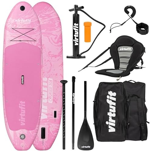VirtuFit Supboard Cruiser 305 - Pink - Mit Kajak-Sitz, Zubehör und Tragetasche